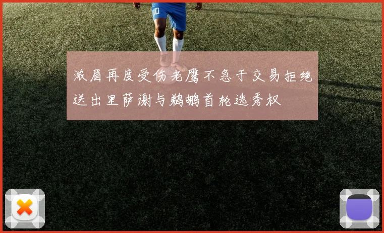 浓眉再度受伤老鹰不急于交易拒绝送出里萨谢与鹈鹕首轮选秀权